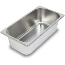 Vertes - Bac Gastronorm gn 1/3 Acier Inoxydable (Profondeur 100mm, Hygiénique, Résistant aux Rayures, Résistant à la Température de -40° à +300°C,