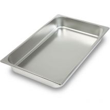 VERTES Bac GN 1/1 Gastro Norm (Acier inoxydable, 65mm de profondeur, Hygiénique, Inoxydable, Anti-rayures, Température de -40° à +300°C, pour