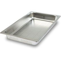 Bac Gn 1/1 Gastro Norm Gastronorm (acier Inoxydable, 65mm De Profondeur, Perforé, Inoxydable, Anti-rayures, Température De -40° À +300°c, Pour Bain-
