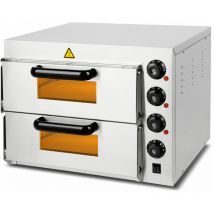 Vertes - Horno pizza electrico 3000W piedra pizza horno, acero inoxidable, horno electrico, calor superior y inferior, temperatura ajustable hasta