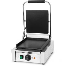 Vertes - Kontaktgrill, Gusseisen Grillplatte flach, 1800 Watt Gastronomie Multigrill für Fladenbrot, Fleisch, Gemüse, Sandwich, Edelstahlgehäuse,