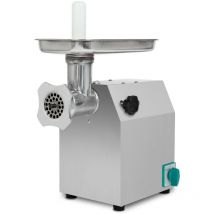 Vertes - Picadora de carne Eléctrica, acero inoxidable, 1100W, 220 kg/h, tamaño 12, profesional para catering, 2 bandejas de alimentación, 4 discos