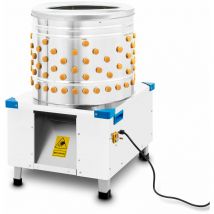 Plumeuse de Volailles Plumeuse Humide Machine Électrique 1500W (Acier Inoxydable, Pour les Canards, Poulets et Oies, Agriculture Professionnelle,