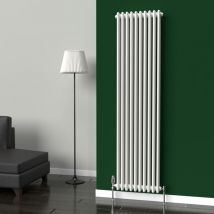 Lux Heat - Vertical 3 Column Radiator - White - 1800mm x 470mm