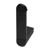 Bisk - Vertical Toilet Roll Holder Black Paper Rack wc Modern