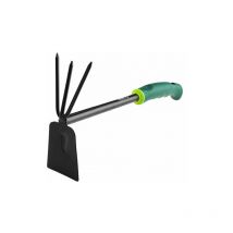 Zappetta con tridente lunghezza cm 34 - orto / giardino df 600031 - Verto