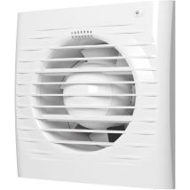 Przybysz Abluftventilator 150 mm mit Timer – 245 m³/h – Weißer ABS-Kunststoff – Insektenfilter