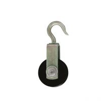 Verzinkte Stahlhakenrolle mit Rolle 40mm, für Seil 10mm