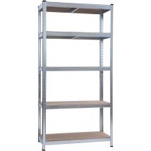 Garden Friend Regal 5 Fachböden, Tragfähigkeit 175 kg pro Boden, h 180 x b 90 x t 40 cm