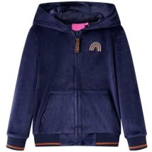 Veste à capuche pour enfants bleu marine 116