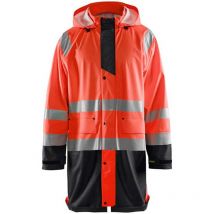 Veste de pluie haute visibilité niveau 1 4324 - Rouge fluo/Noir xl