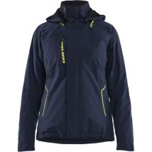 Arbeitsjacke Aus Hardshell-stretch Mit Futter, Damen 4408 - Dunkelblau/neongelb S