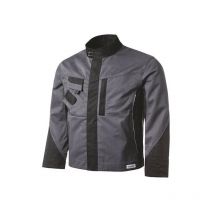 Veste de travail 285 g/m² gris/noir