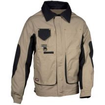Profi Arbeitsjacke Cofra Bruxelles, 100% Baumwolle Khaki 56