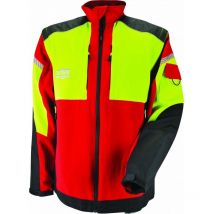 Solidur - Chaqueta de trabajo infinity roja elástica con mangas desmontables invere-xl