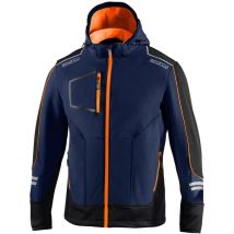 02412BMAF3 Veste de travail soft-shell York bleu/orange xxl - Sparco