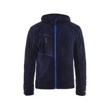 Veste de travail en moumoute à capuche 4863 - Marine/Bleu roi s