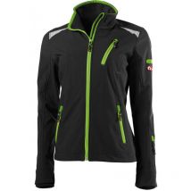 Veste femme fortis 24 noir/vert citron taille l