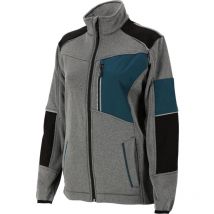 Veste Femme, Gris-noir-turquoise, 's', Ce, Lahti