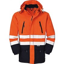 Veste haute visibilité Detroit – Taille XL – 100% Polyester – Imperméable et respirante – Bandes réfléchissantes 3M