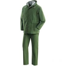 Veste imperméable imperméable pluie et pantalon vert - Salone