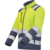 Veste polaire hv veny jaune fluo/bleu marine xl
