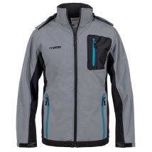 Veste polaire imperméable grise à capuche Taille l Mixte 65 % polyester 35% Coton Vito