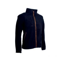 Veste - koala - Polaire 100% pes recyclé - 350g/m2 - Noir/Citrouille taille xl Coverguard