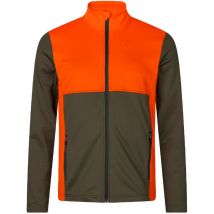 Veste polaire Seeland Elliot Pine green / Hi-Vis - orange xl
