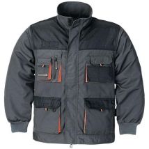 Veste pour hommes taille 48 gris foncé/noir/orange