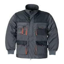 Veste pour hommes taille 56 gris foncé/noir/orange