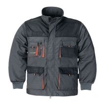 Veste pour hommes taille 60 gris foncé/noir/orange