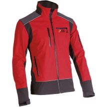 Veste Soft Shell X-treme Shell de PSS rouge/noir, taille xxl