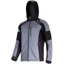 Veste Softshell, Capuche, Gris-noir-rouge, '2xl', Ce, Lahti