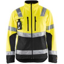 Veste de travail softshell haute visibilité 4900 - Jaune fluo/Noir l