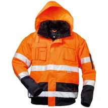Veste softshell Haute visibilité volker Taille m, orange/marine