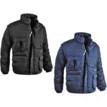 Veste Sottozero Super Antares manches amovibles multipoches polyester et coton 200 gr Blu L