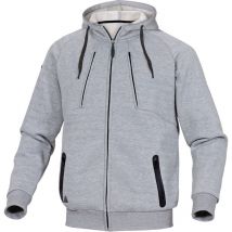Veste sweat molleton gris clair ts Delta Plus anziogrpt