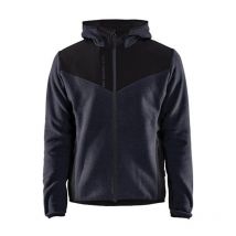 Veste de travail tricotée avec softshell Blaklader 5940 - Bleu foncé / Noir - m - Bleu foncé / Noir