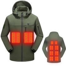 Vestes chauffantes usb d'extérieur, manteau chauffant d'hiver, vêtements thermiques électriques flexibles, vêtements chauds de pêche et de randonnée