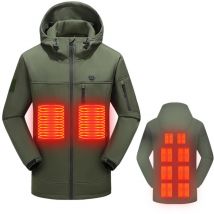 Vestes chauffantes usb d'extérieur, manteau chauffant d'hiver, vêtements thermiques électriques flexibles, vêtements chauds de pêche et de randonnée