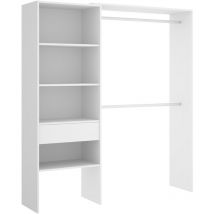 Dekit - Kit Vestidor con 1 cajón Blanco 187x160x40 cm - suit - Blanco