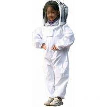 LaBlanc - Blanc Vêtements D'apiculture - Vêtements d'apiculture protecteurs pour enfants - coton à Manches Longues, Protection De L'enfant - Taille l