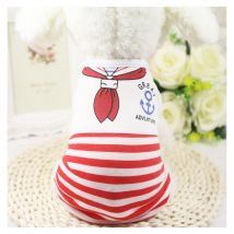 Vêtements pour chiens Chemises pour chiots à rayures T-shirt de marin pour animaux de compagnie Vêtements d'été Vêtements pour chiens Vêtements pour