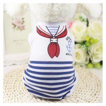 Vêtements pour chiens Chemises pour chiots à rayures T-shirt de marin pour animaux de compagnie Vêtements d'été Vêtements pour chiens Vêtements pour