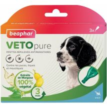 Pipettes insectifuges VETOpure – Protection antiparasitaire pour chiot – 3 pipettes de 1 ml – Beaphar
