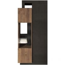 Azura Home Design - Vetrina 2 porte in vetro senza illuminazione Journey - H188 cm