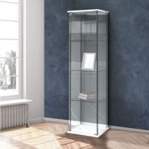 Vetrina 1 anta bianca in vetro temperato