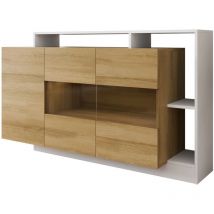 Mirjan24 - Vetrina Kingston AG101 , Con porte, Il numero di porte: 0, Numero di cassetti: 0, 94x155x44cm