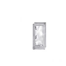 Vetrocemento vetromattone mattone in vetro ondulato trasparente 19X9X8 cm.